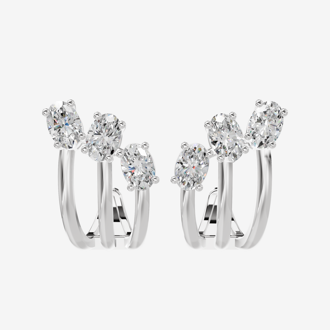 Floating Diamond Earrings