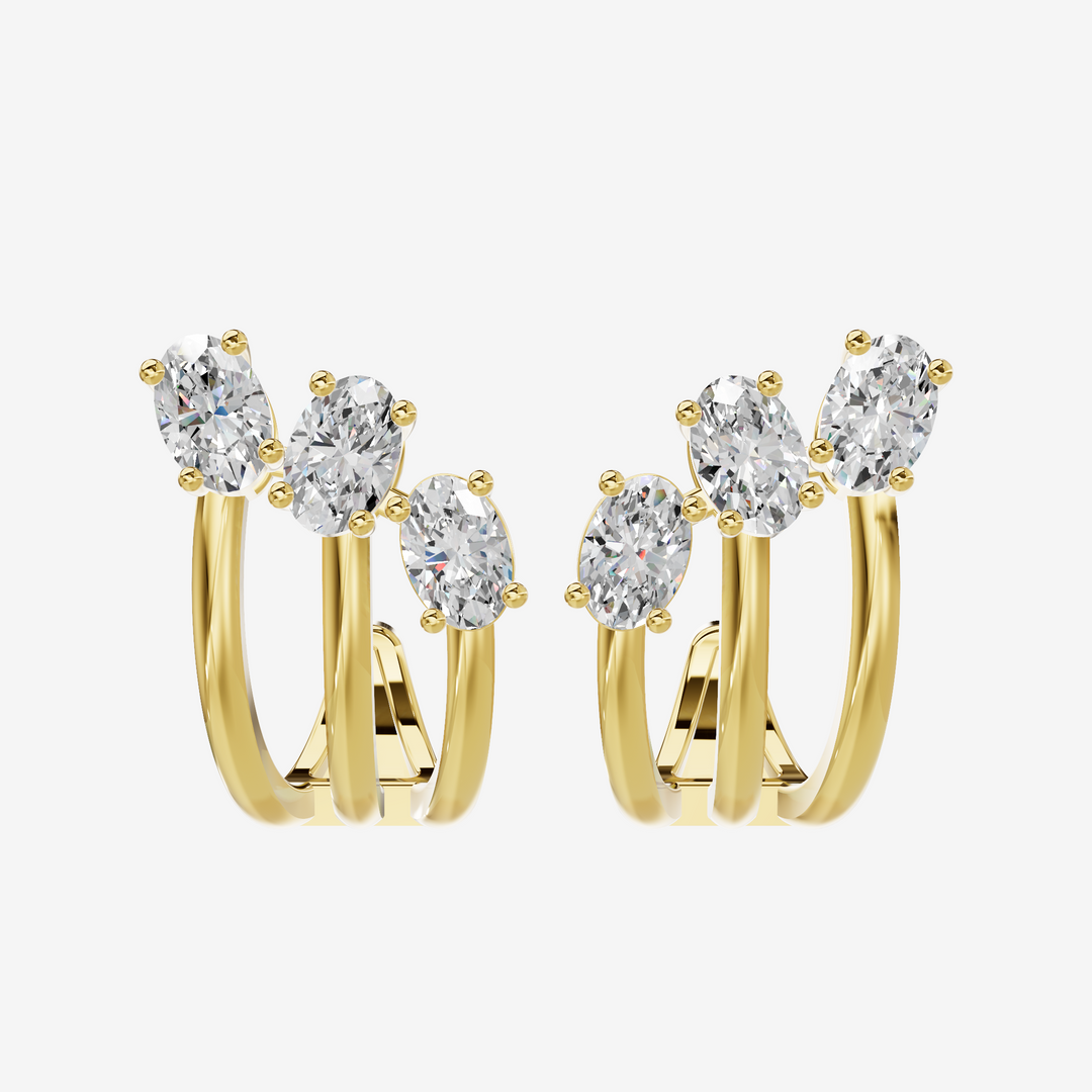 Floating Diamond Earrings