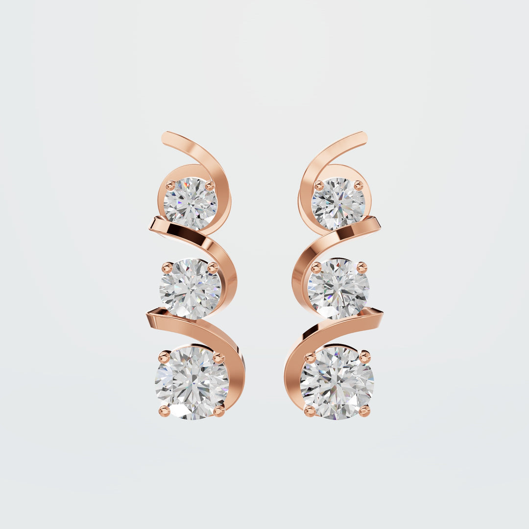 Signature round earrings