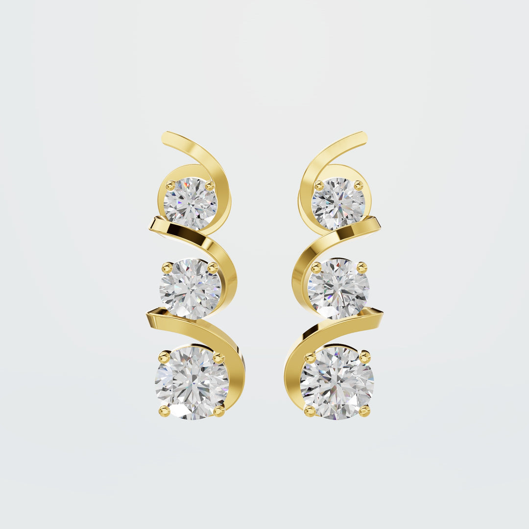 Signature round earrings