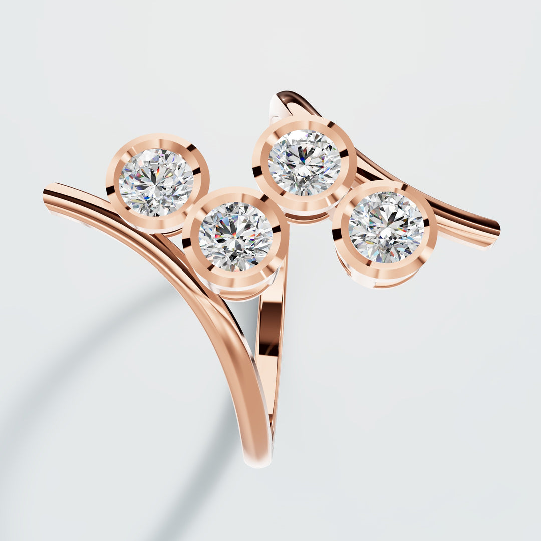 Dramatic Wrap Diamond Ring