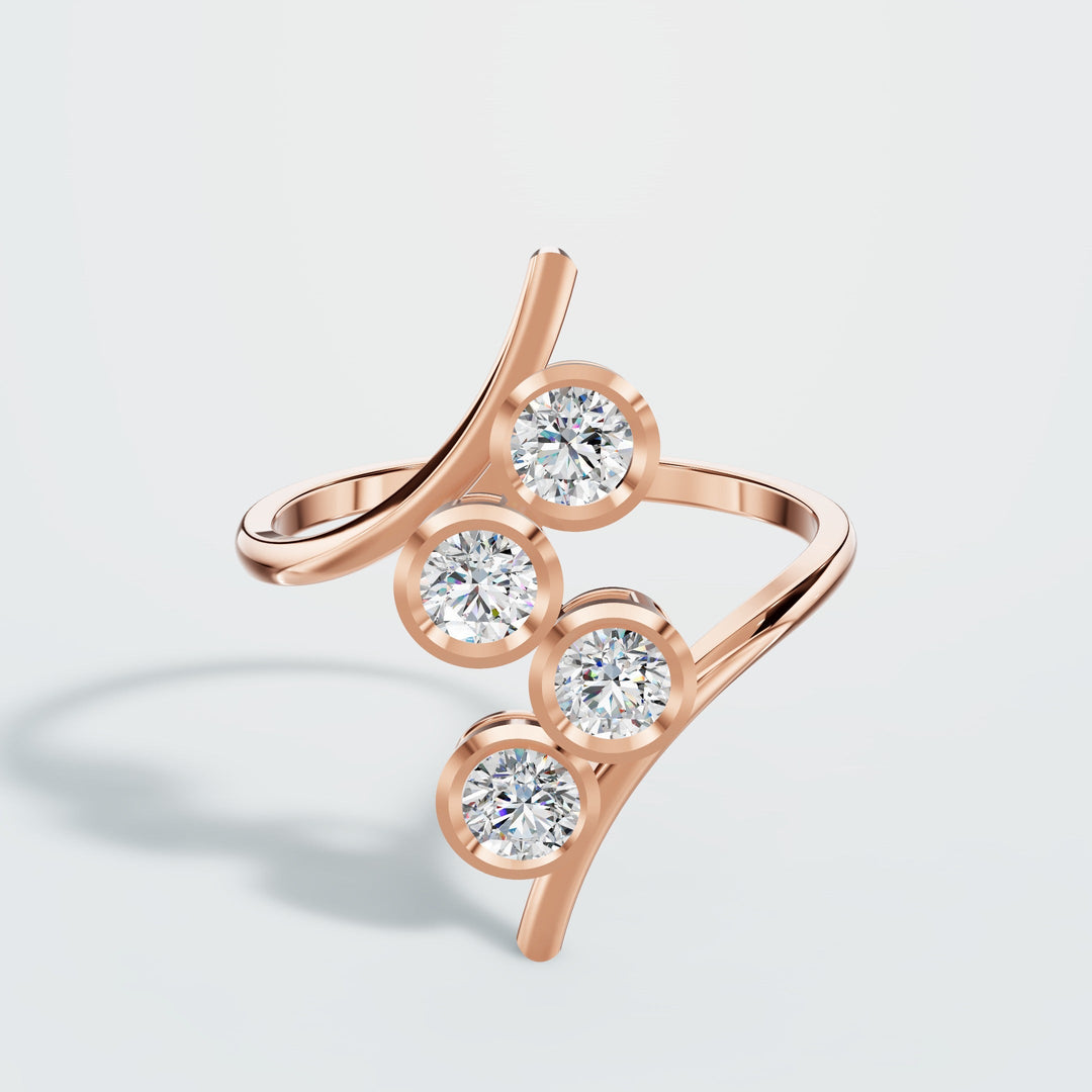 Dramatic Wrap Diamond Ring