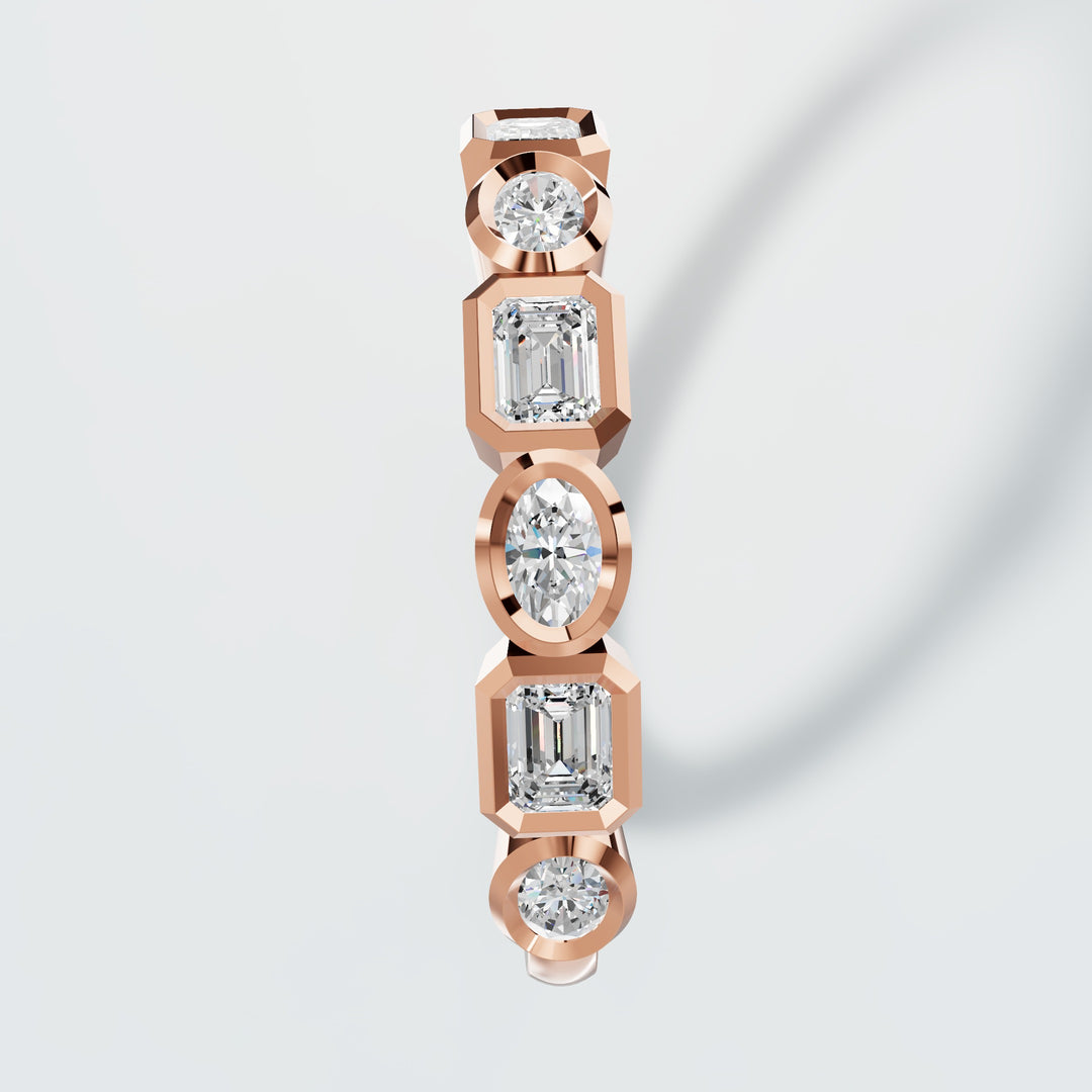 Multi Cut Diamond Band