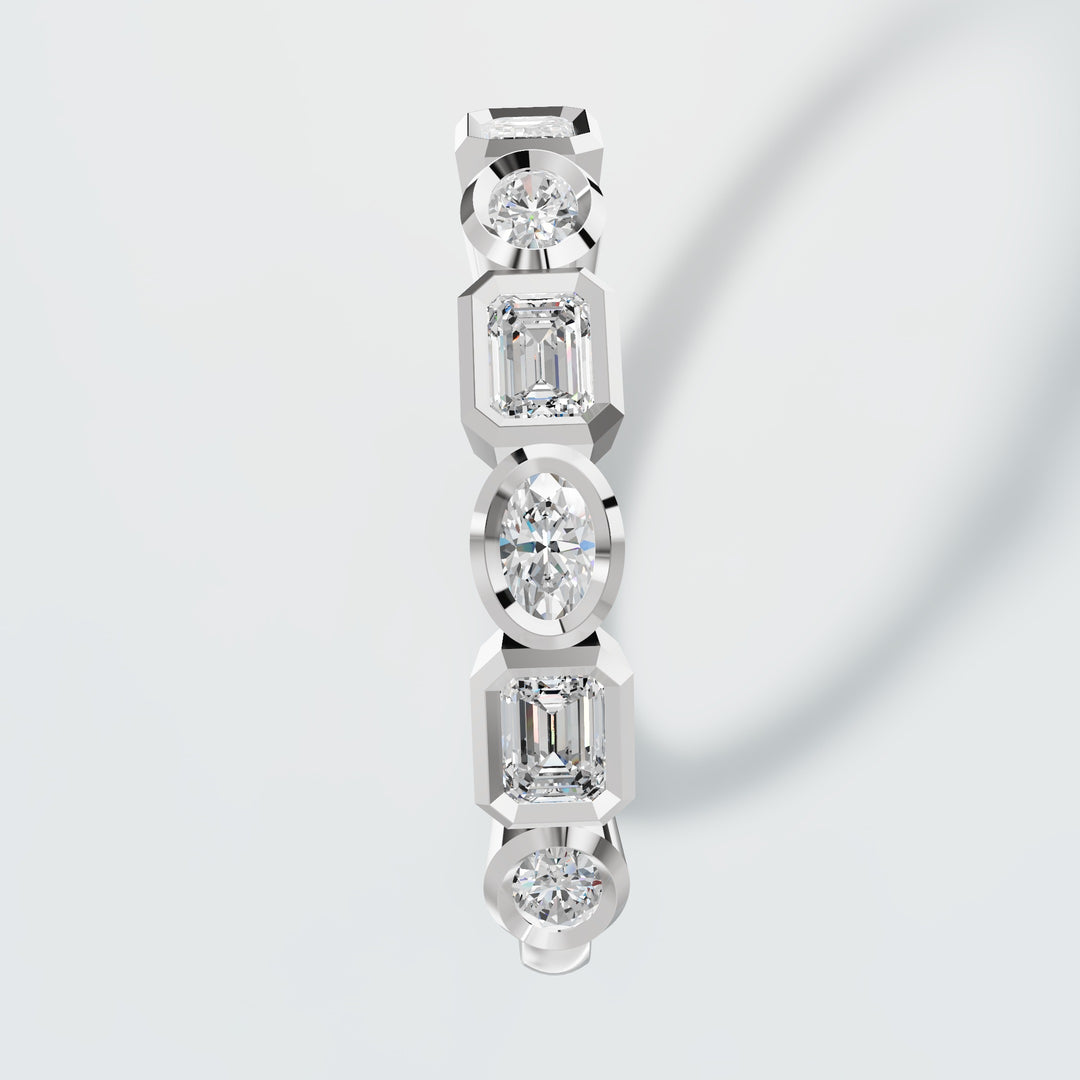 Multi Cut Diamond Band