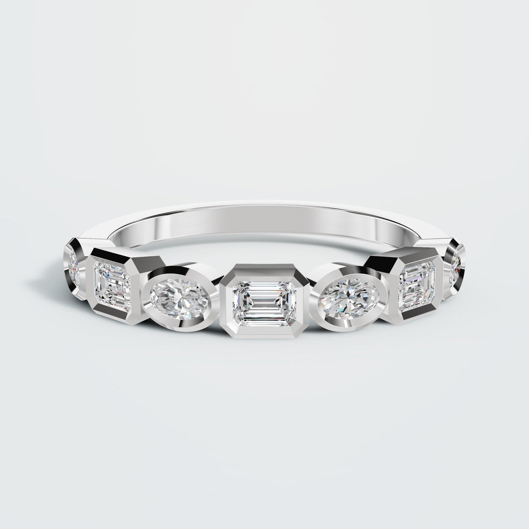 Multi Cut Diamond Band