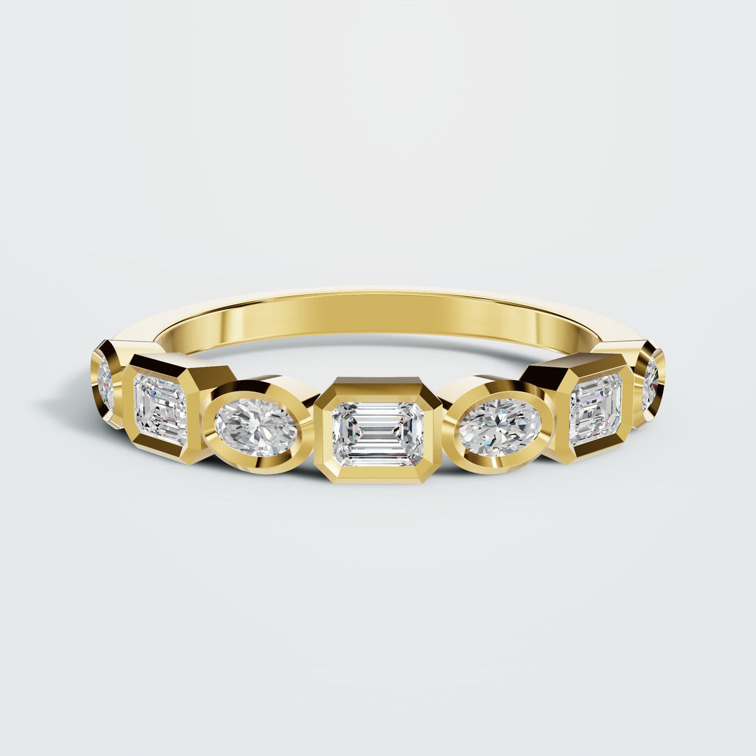 Multi Cut Diamond Band