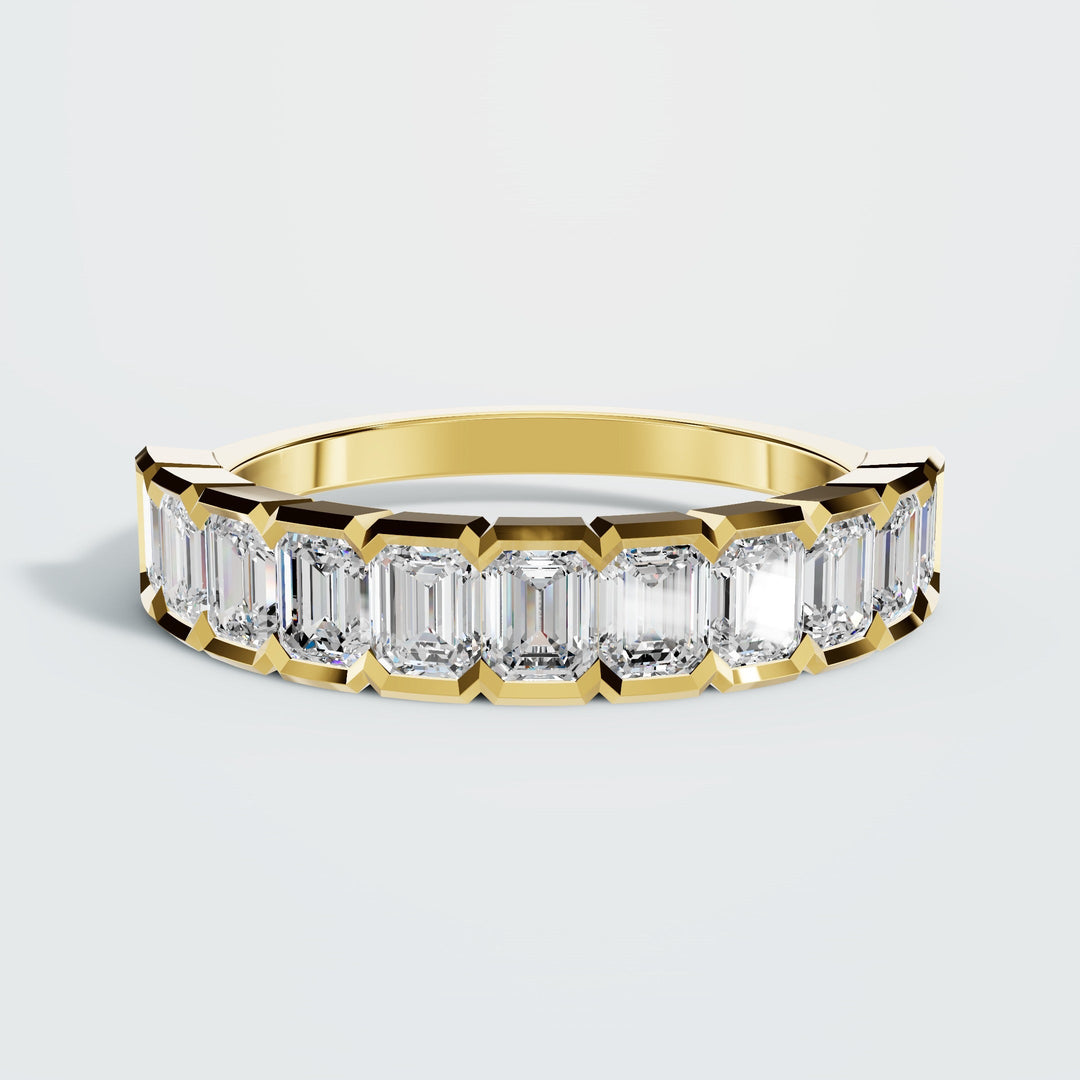 Half baguette eternity band