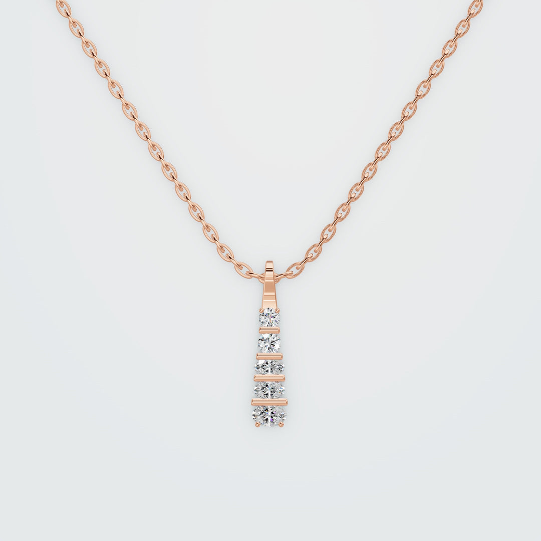 Slim edge shaped necklace