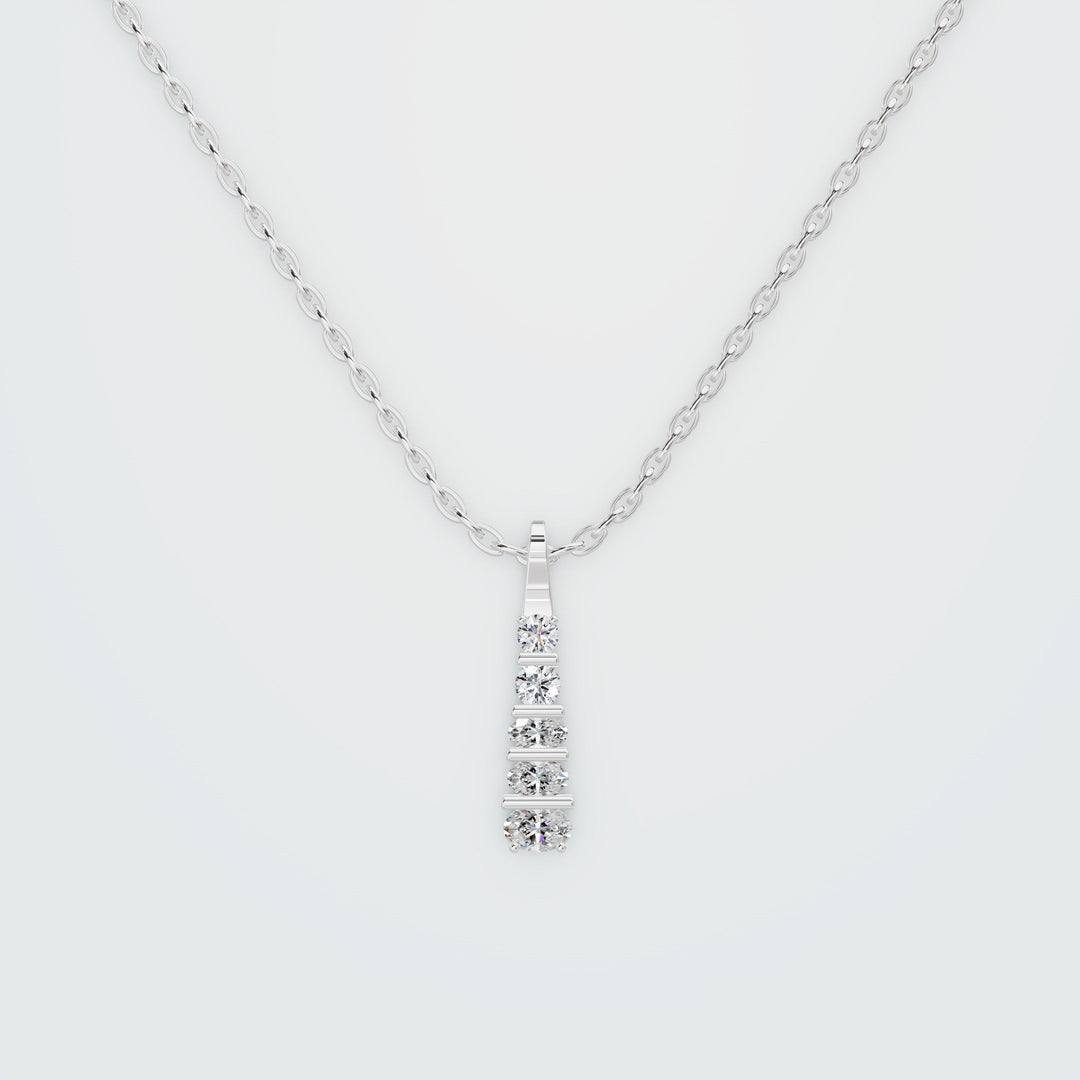 Slim edge shaped necklace