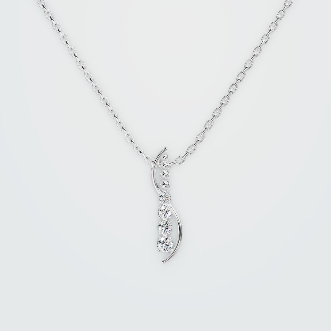 Floral solitare Necklace