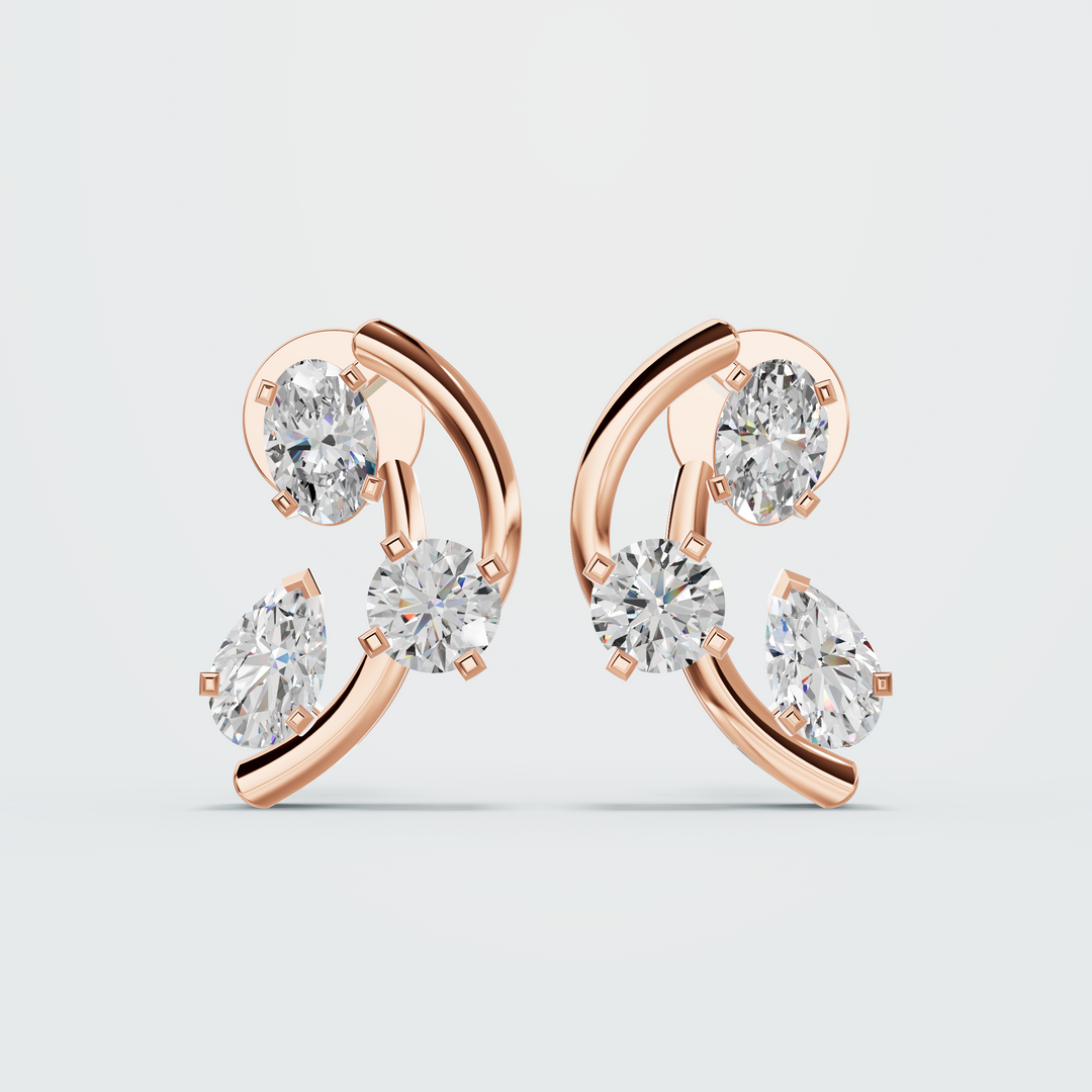 Twist turn earring