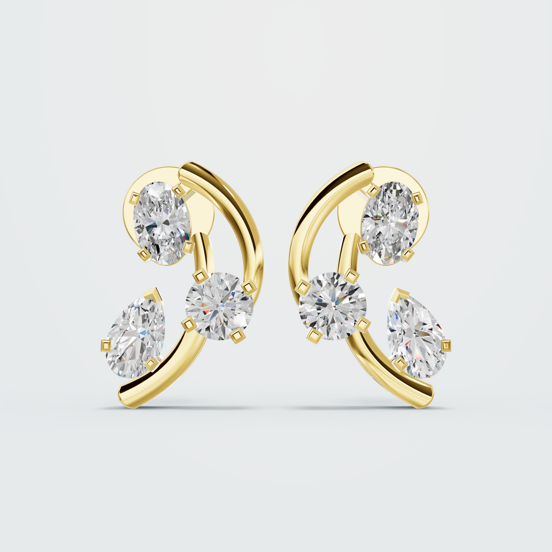 Twist turn earring