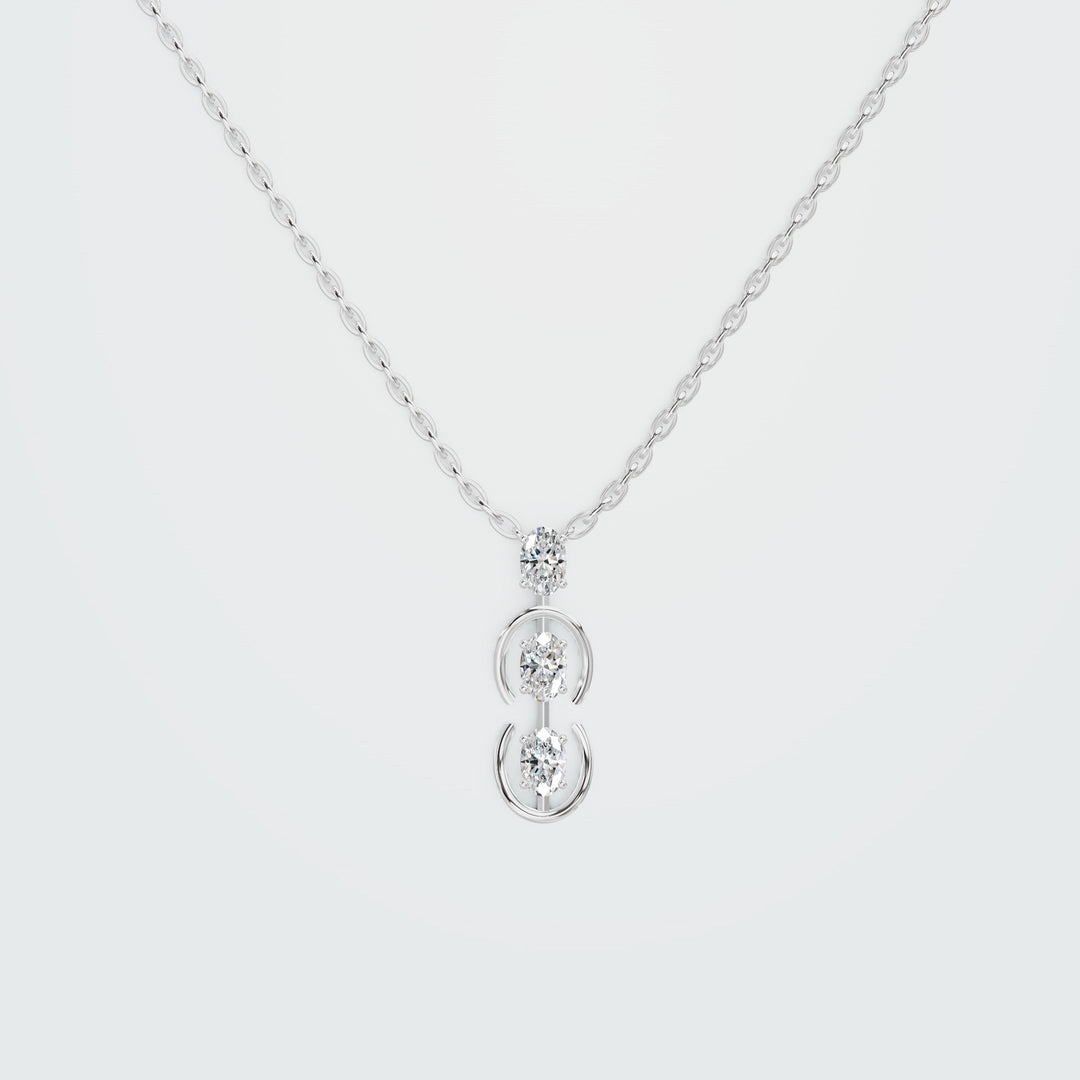 Arc Solid Diamond pendant