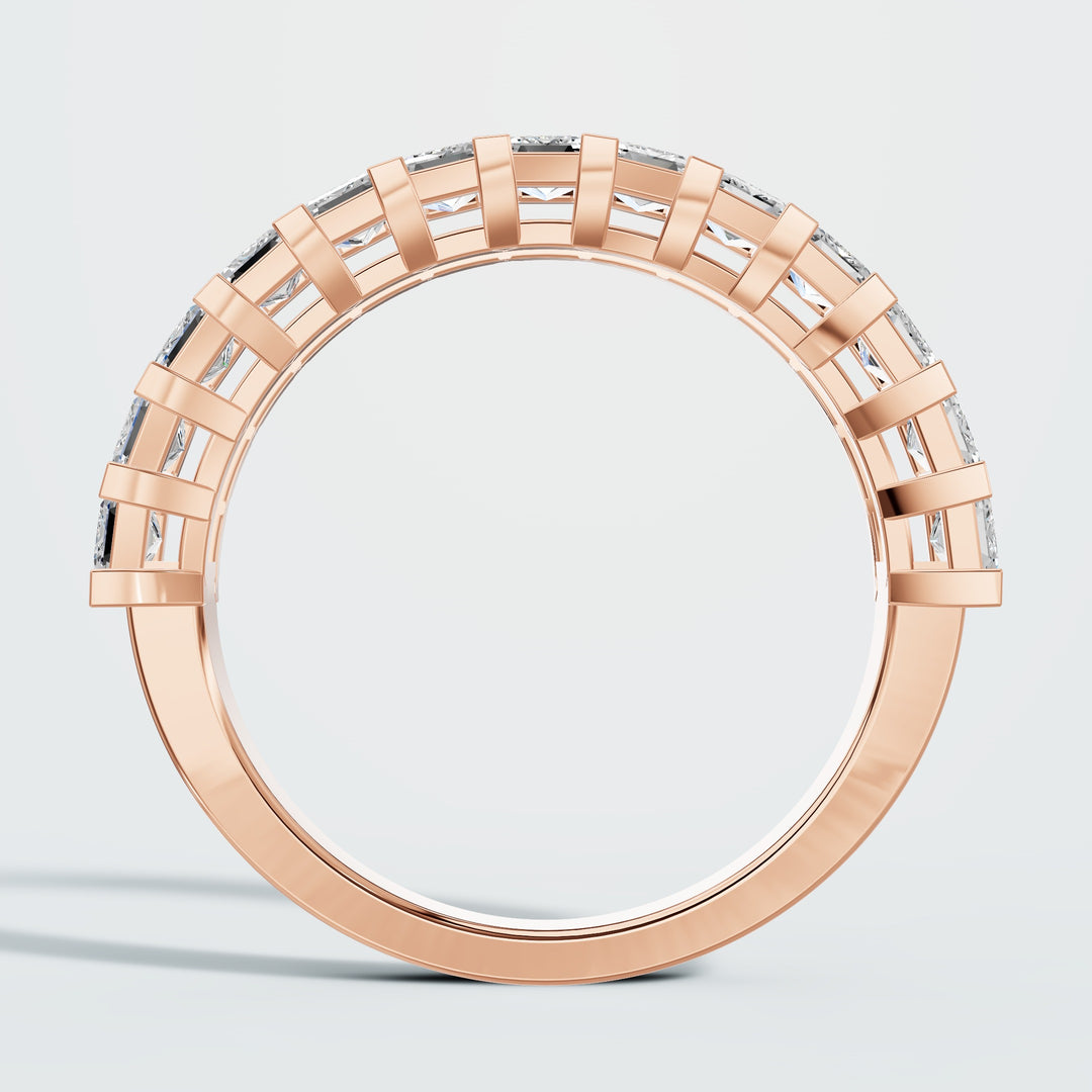 half emerald eternity band