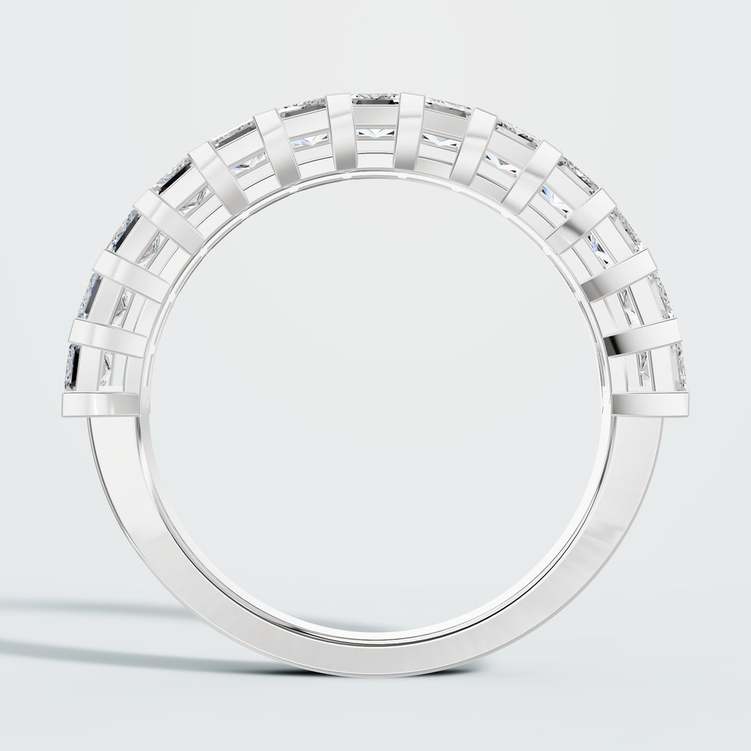 half emerald eternity band