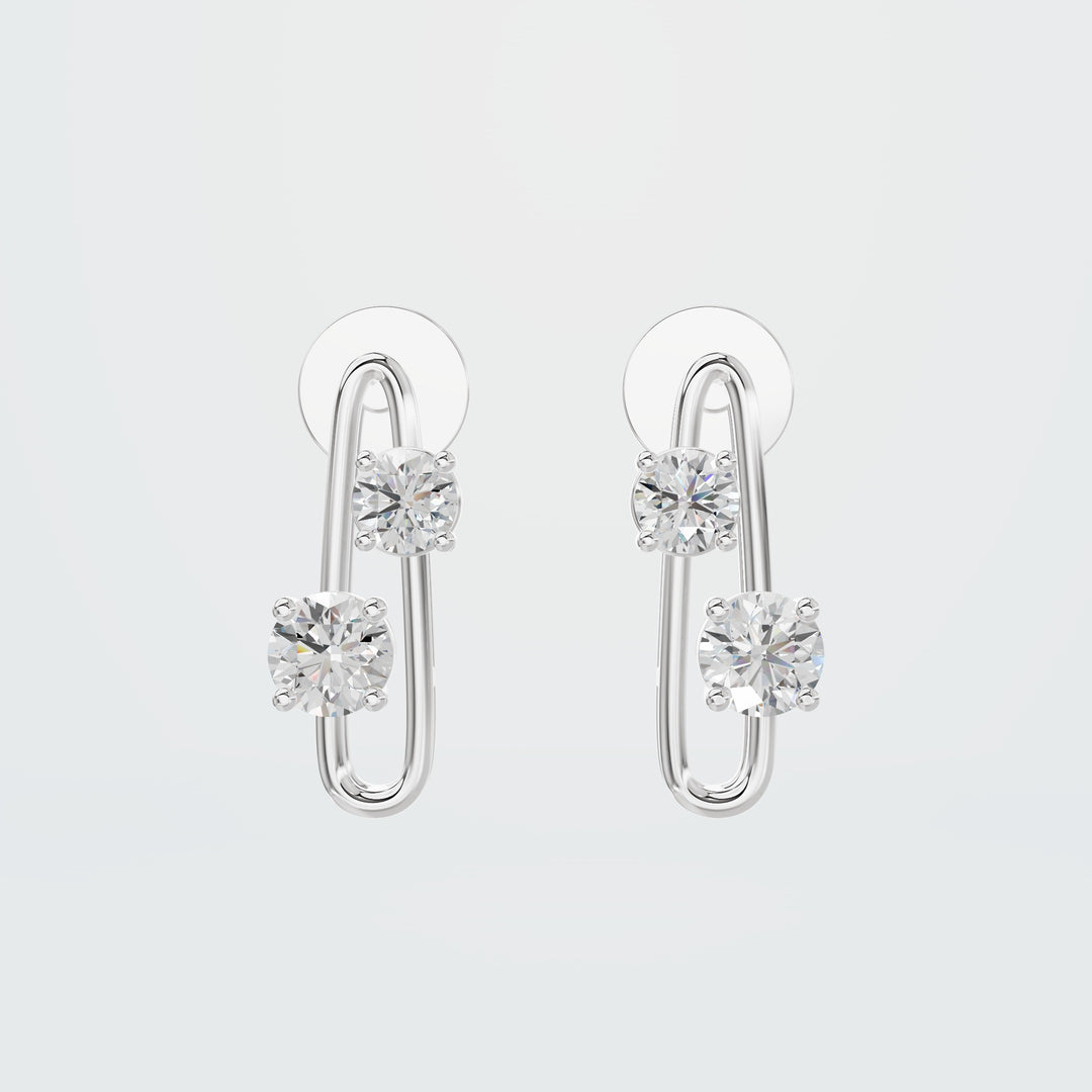 Twist round earring
