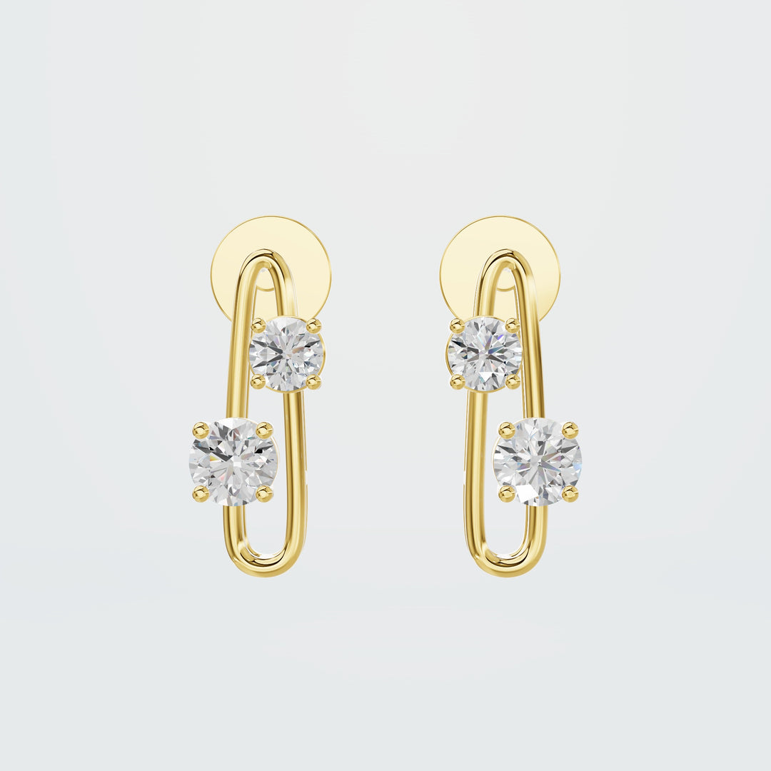 Twist round earring