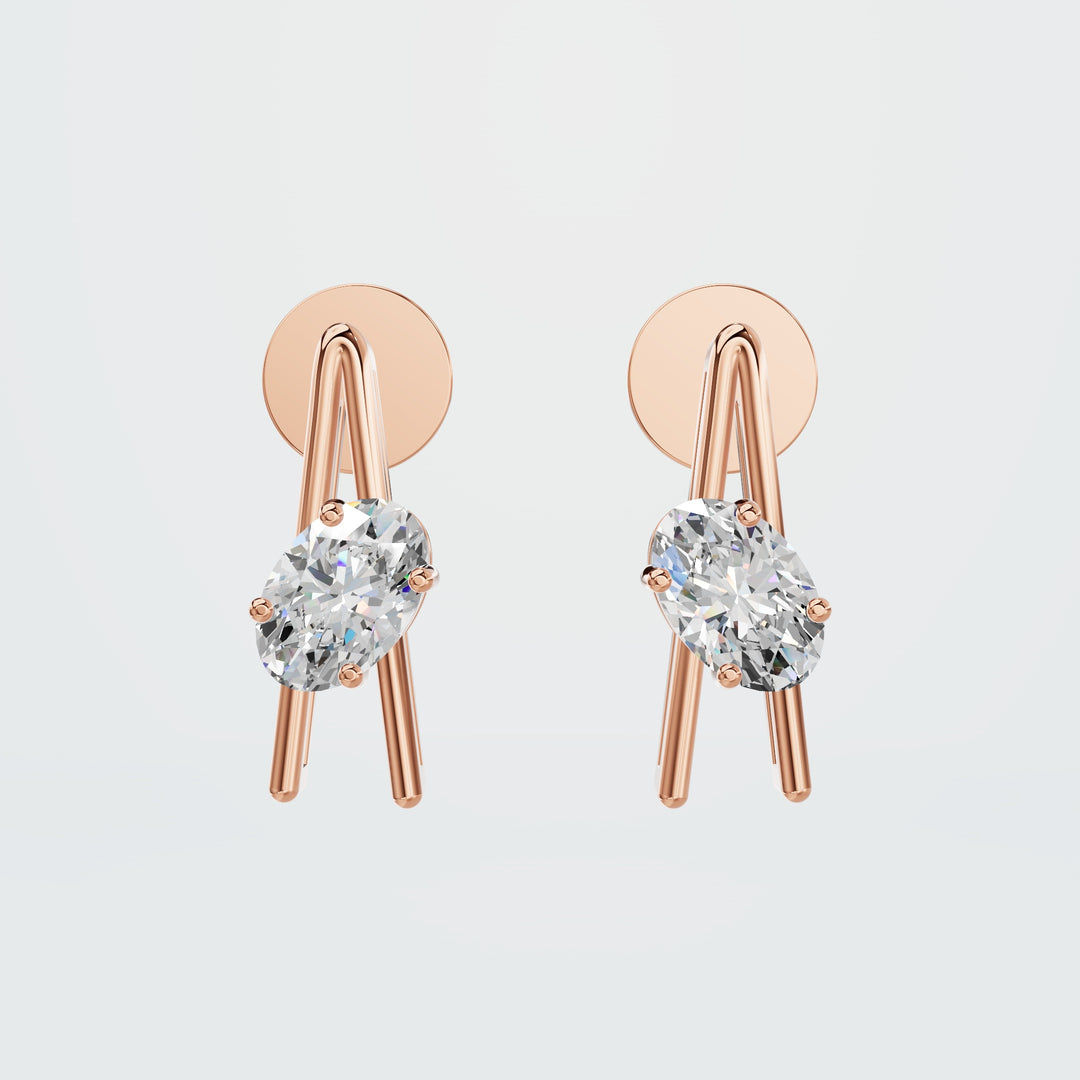 Delicate Oval Everyday Earrings