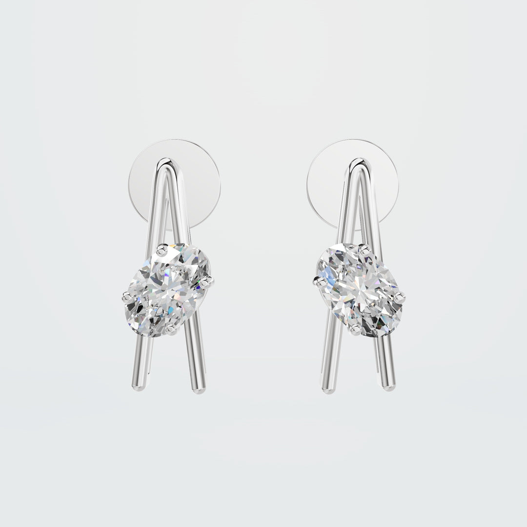 Delicate Oval Everyday Earrings