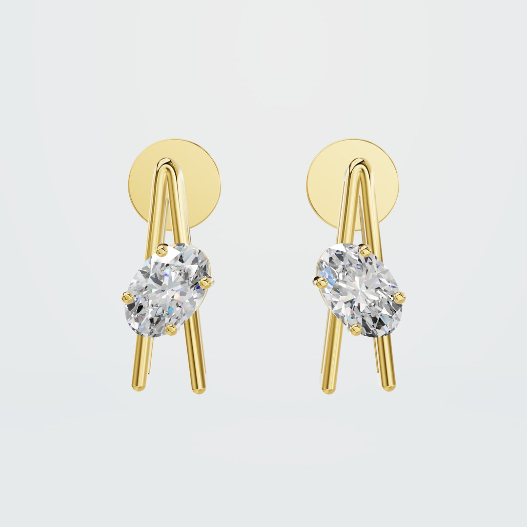 Delicate Oval Everyday Earrings
