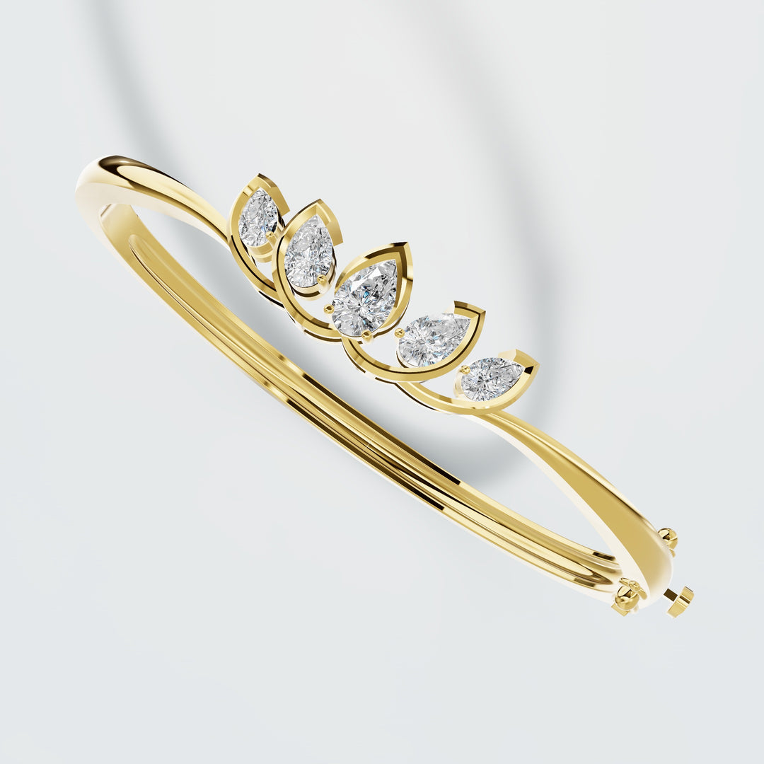 Sleek Sparkle Lab Diamond Cuff