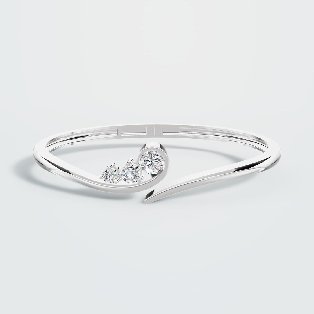 Wavy Teardrop Bangle