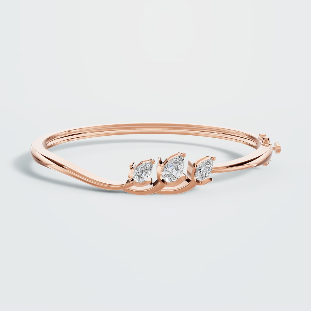 Lotus Gold Diamond Bracelet