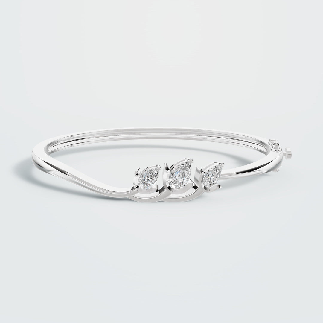 Lotus Gold Diamond Bracelet