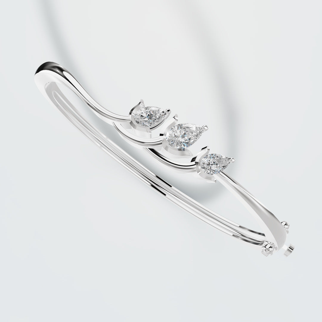 Lotus Gold Diamond Bracelet
