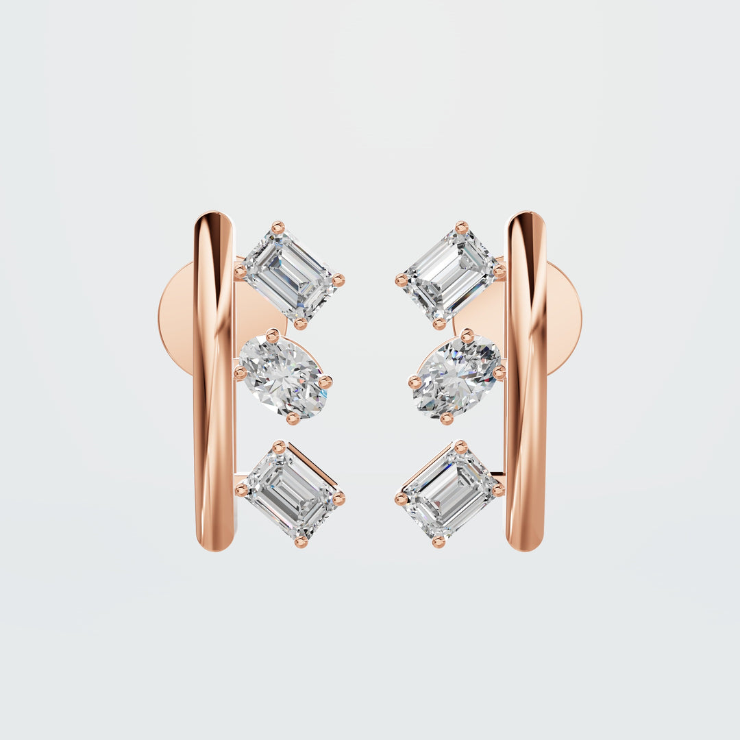 Caramel Diamond  Earring