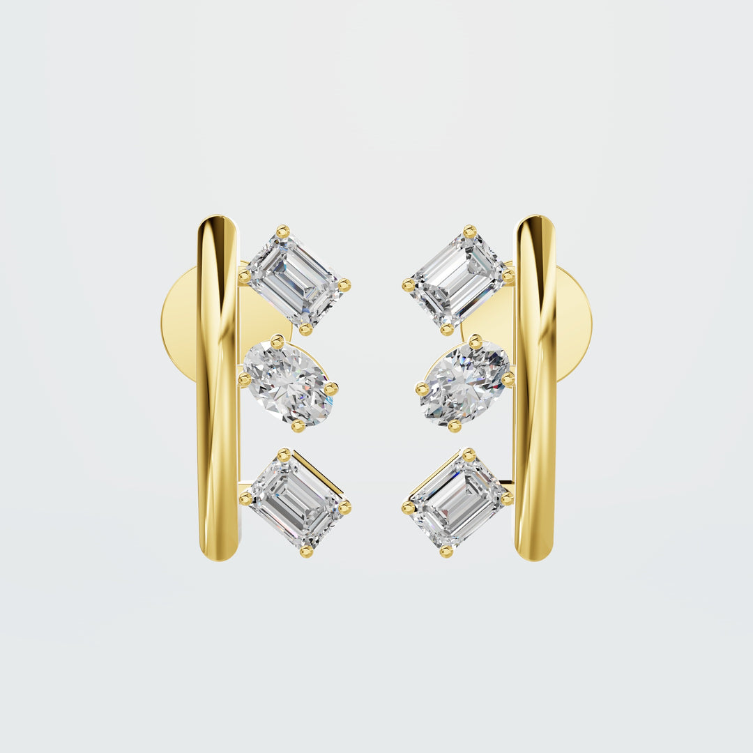 Caramel Diamond  Earring