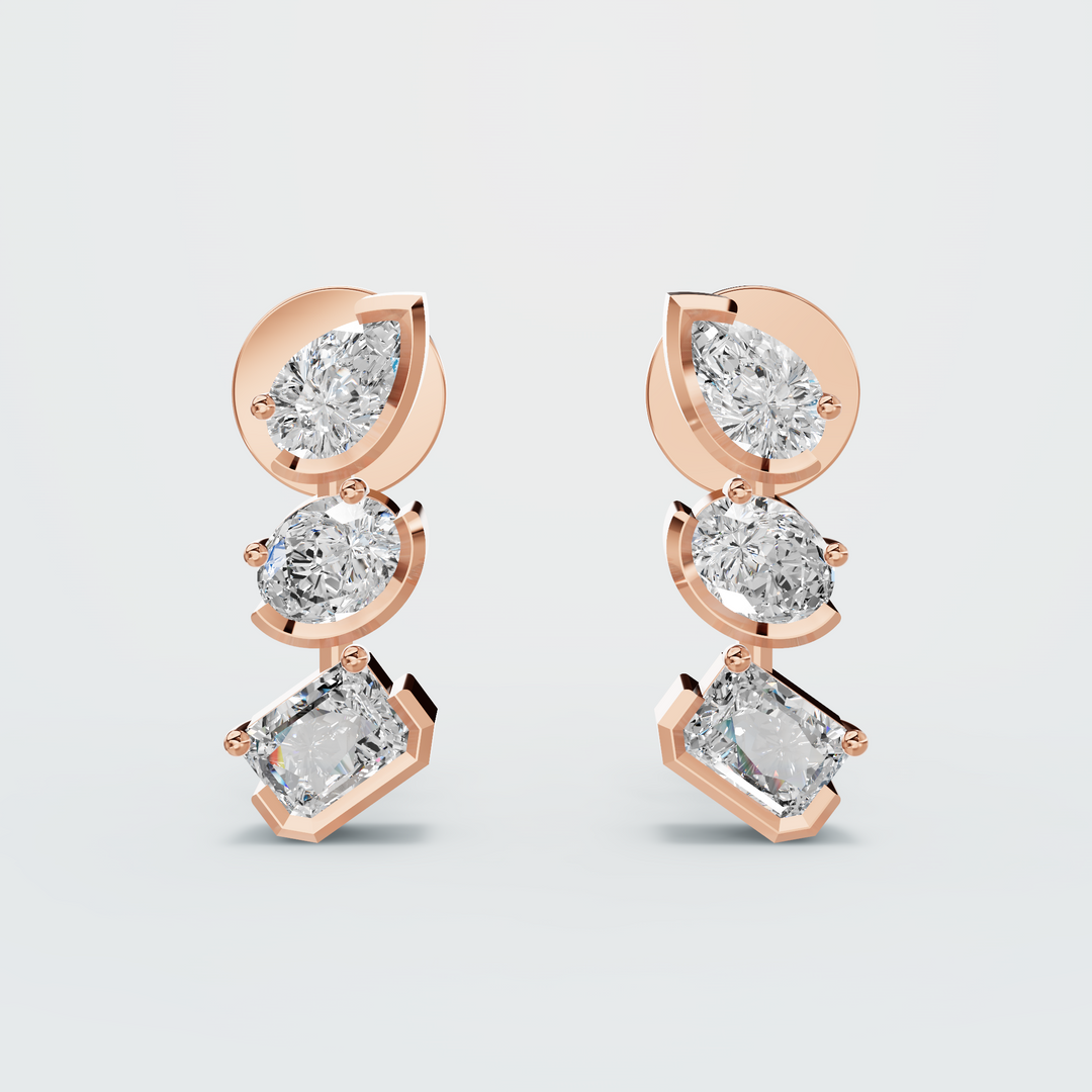 Swan Lake Diamond Earrings