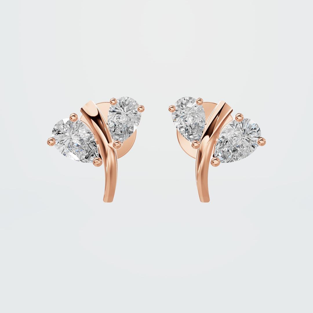 Chic Emerald and Oval Huggies Diamond