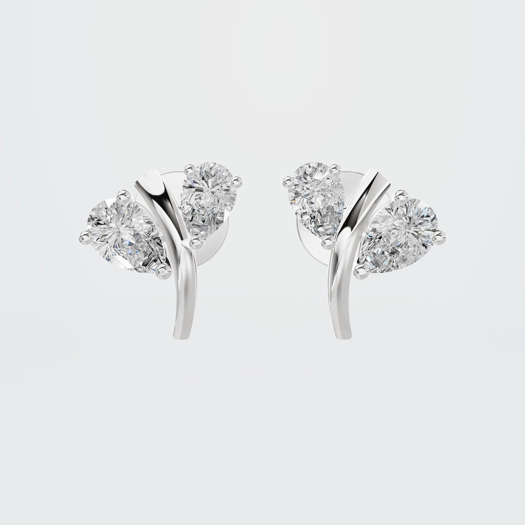 Chic Emerald and Oval Huggies Diamond