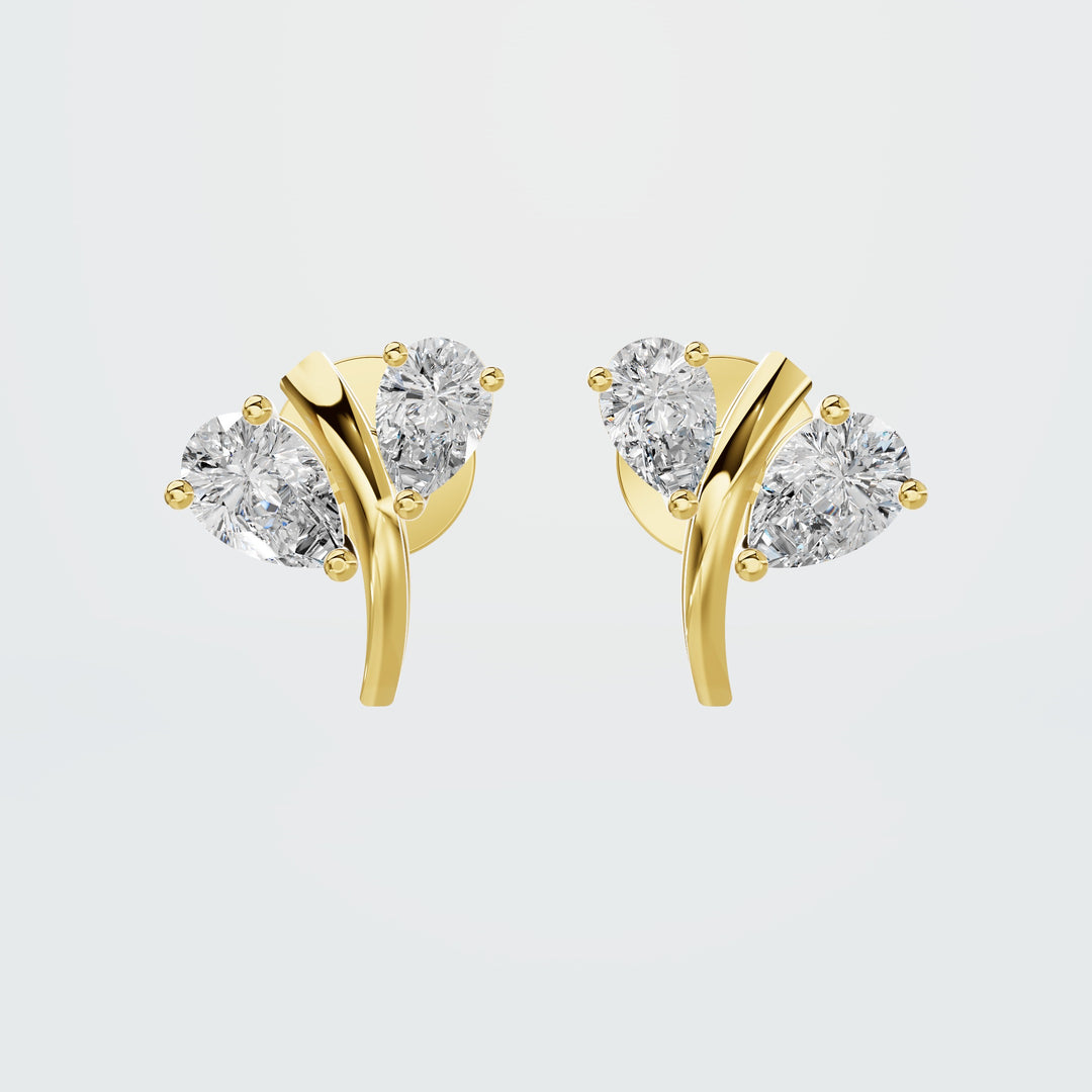 Chic Emerald and Oval Huggies Diamond