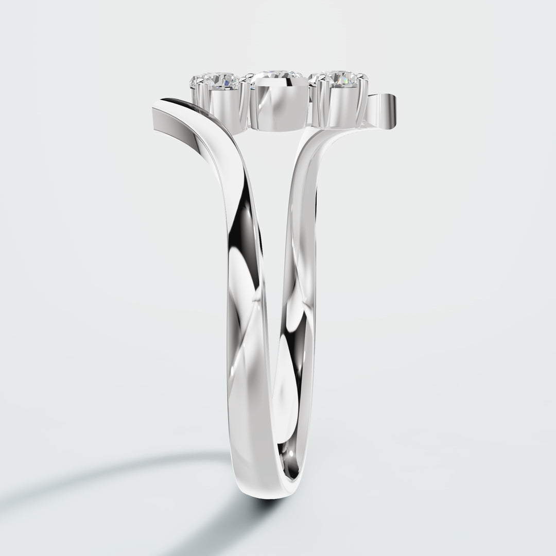 Floting Round diamond Ring