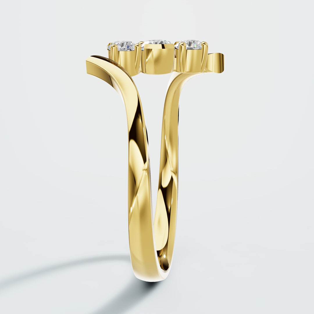 Floting Round diamond Ring