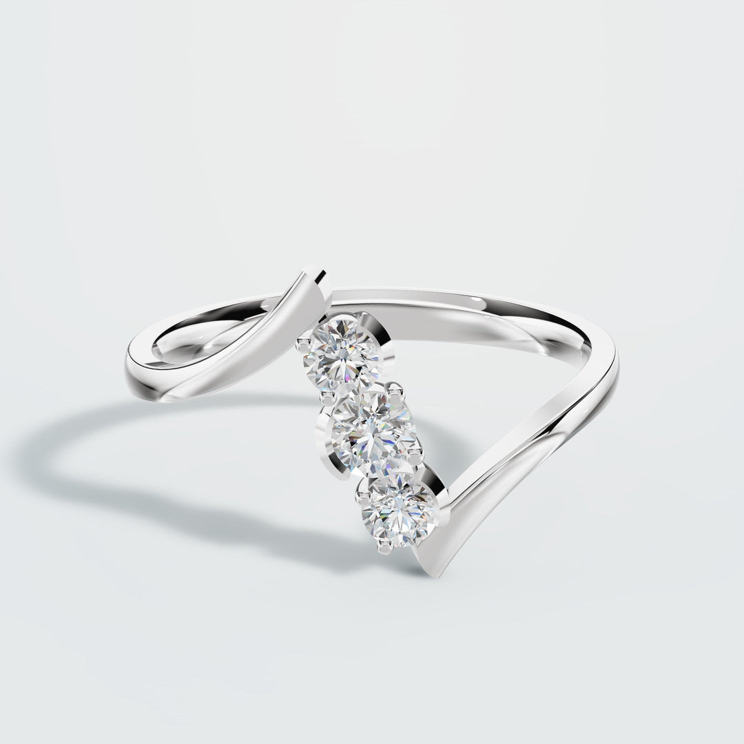 Floting Round diamond Ring
