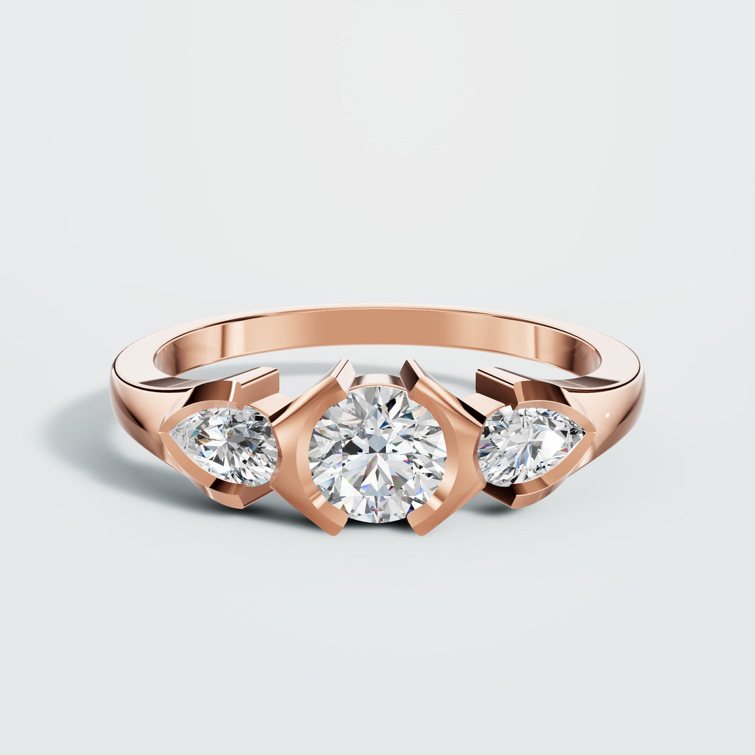 Floatting diamond ring