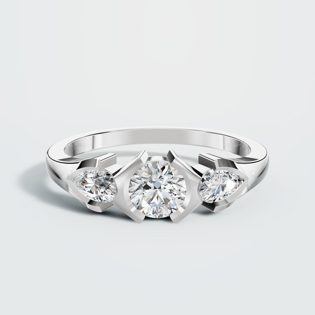 Floatting diamond ring
