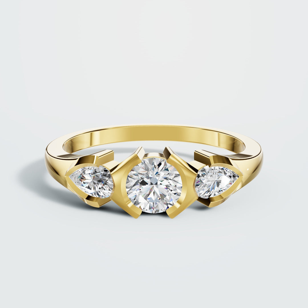 Floatting diamond ring