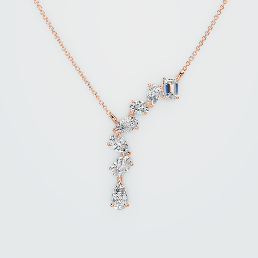 Diamond Bar Necklace