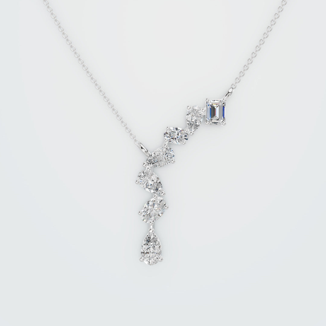 Diamond Bar Necklace