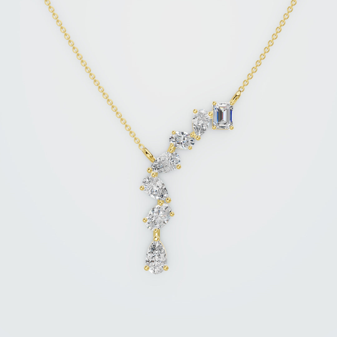 Diamond Bar Necklace