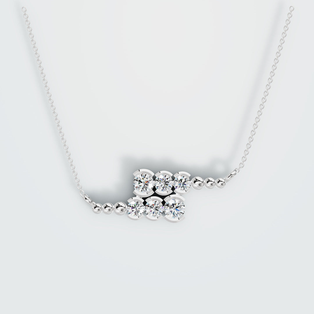 Round Safety Pin Necklace