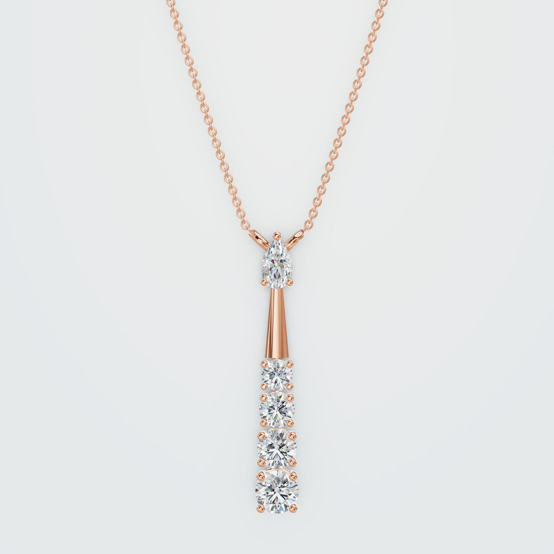 V Oval Cut necklace