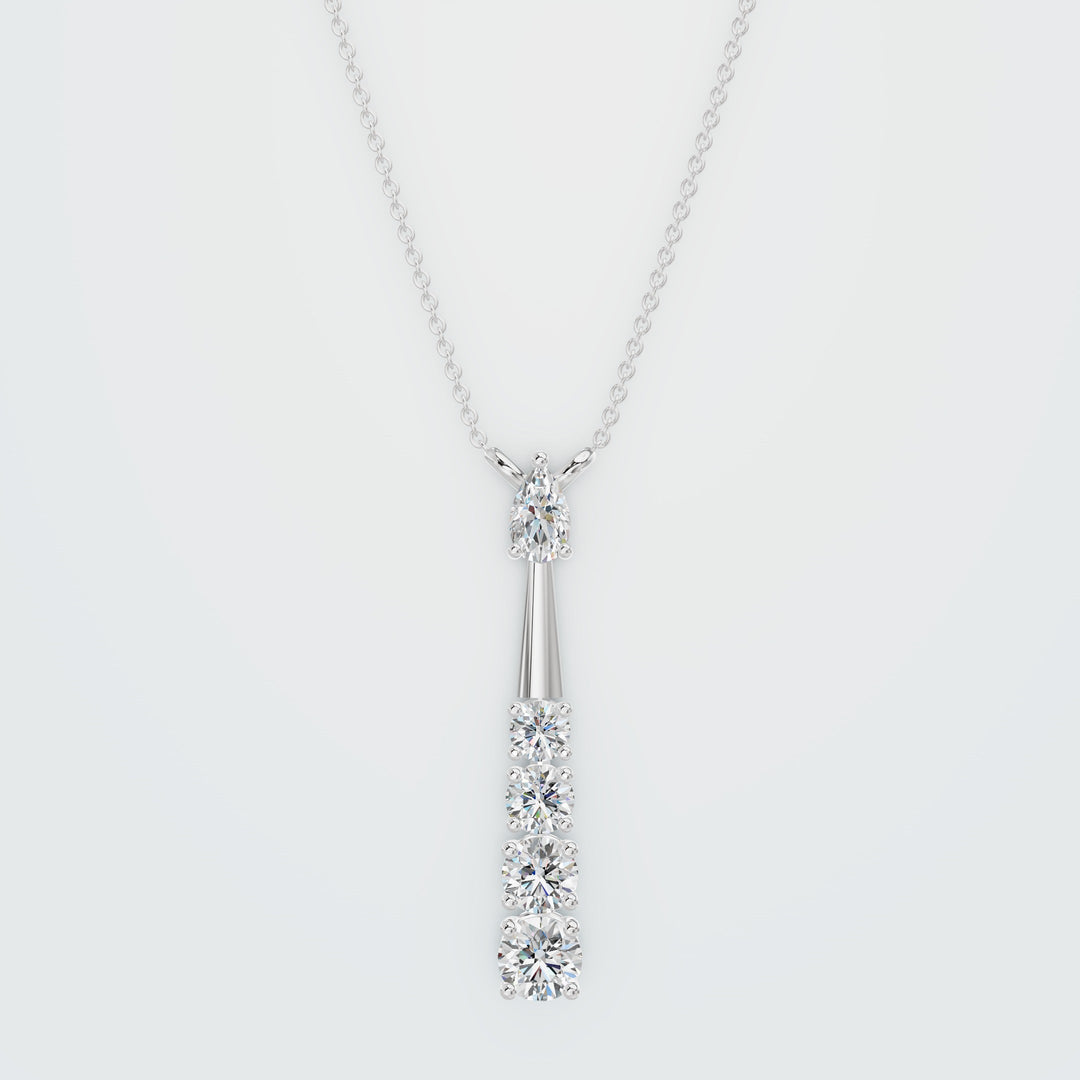 V Oval Cut necklace