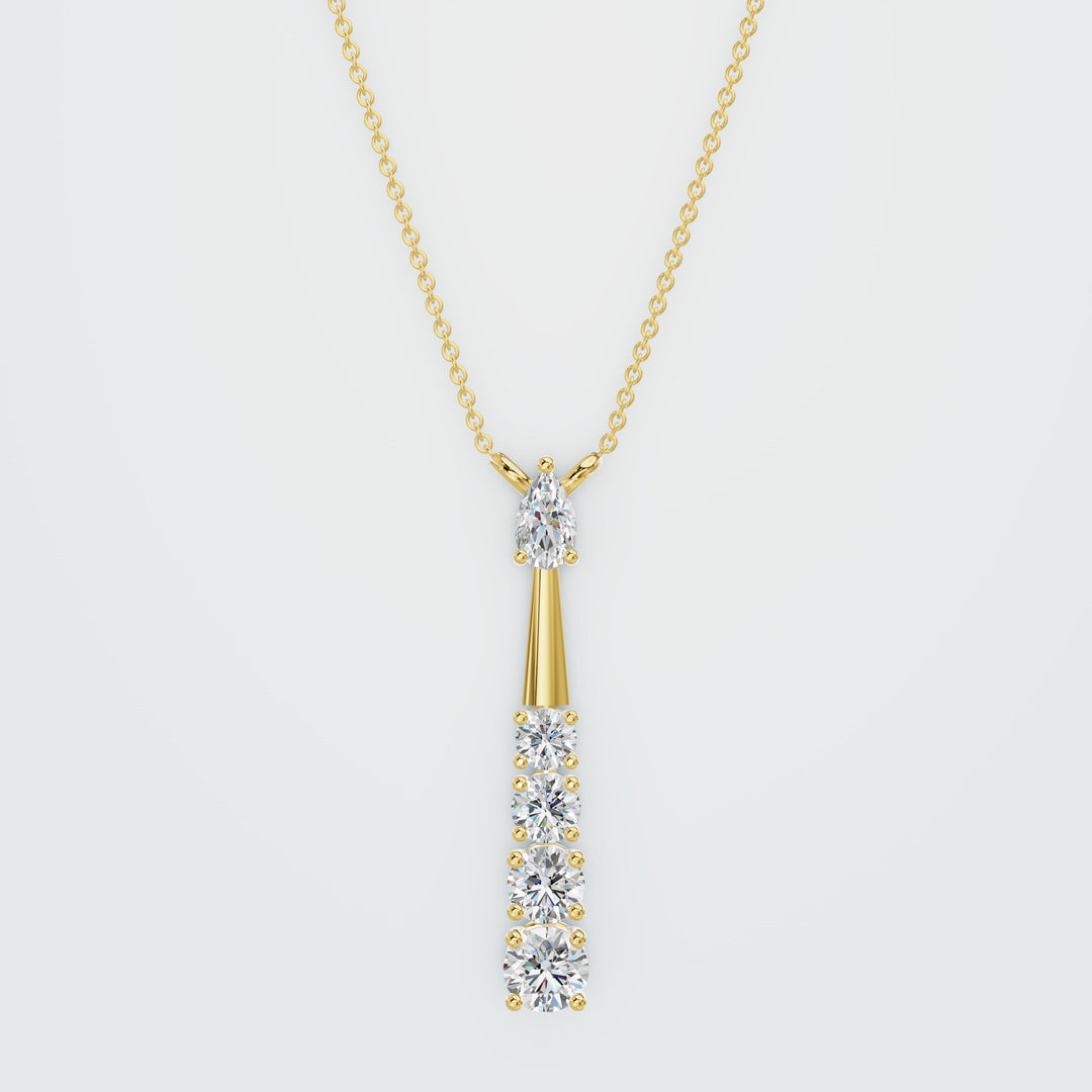 V Oval Cut necklace