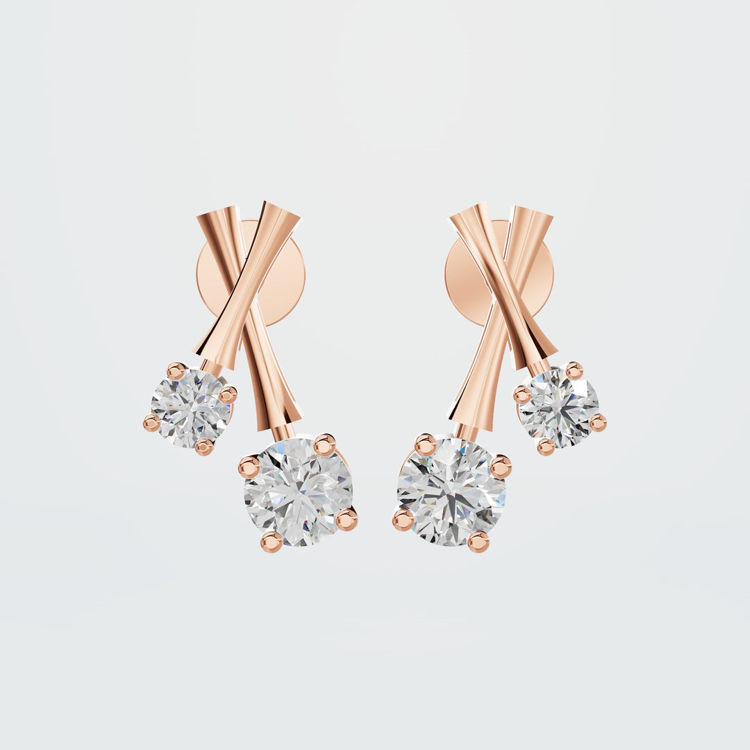 Diamond Duo Earrings