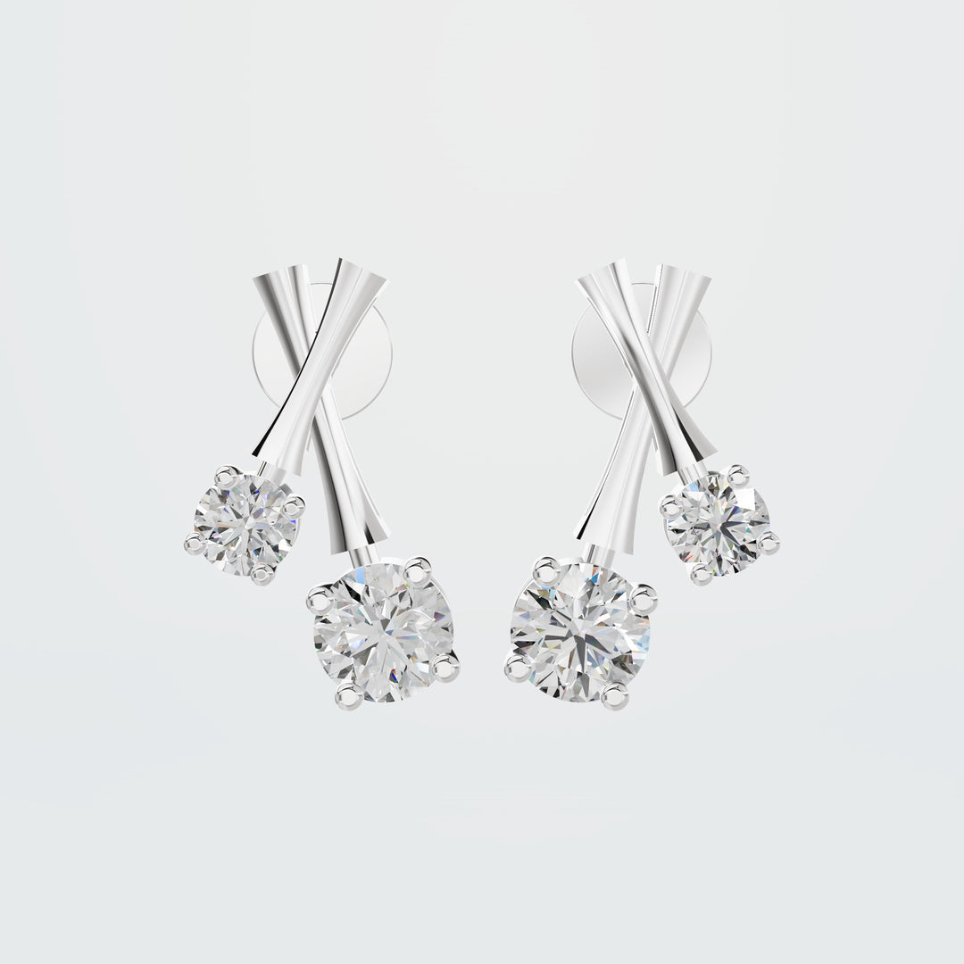 Diamond Duo Earrings